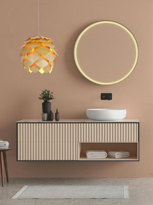 lampy drewniane - lampa ze sklejki szyszka cono